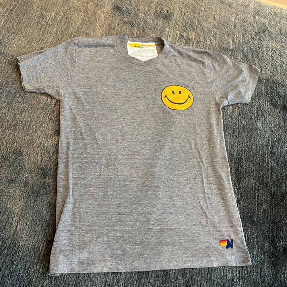 Aviator Nation Large smiley t shirt